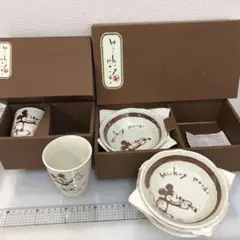 ミッキー・アンリミテッド ペア陶コップセット、小鉢セット
