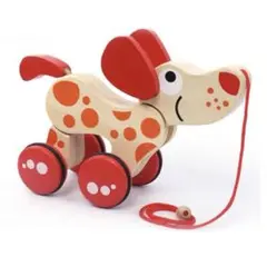 ❤️プルトイ❤️引っ張るおもちゃ 可愛い犬 木製 オーガニック 知育玩具 赤ちゃん