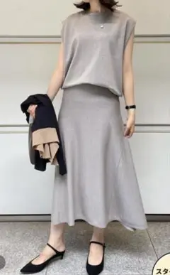 UNTITLED サニーストレッチ　ニット　スカート　セットアップ