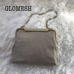 【美品】ハンドバッグ パーティバッグ glomesh グロメッシュ 鏡付き