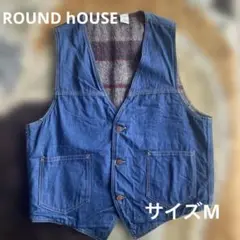 50's ROUND HOUSE デニム ブランケットベスト
