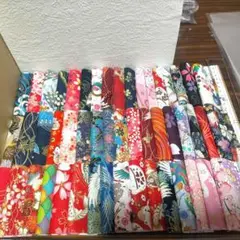 はぎれ 和柄 厚手 10×10 50枚まとめ売り⑨ 訳あり