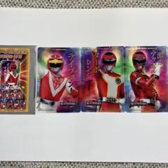 スーパー戦隊展 トレーディング箔押しクリアカードB 3枚