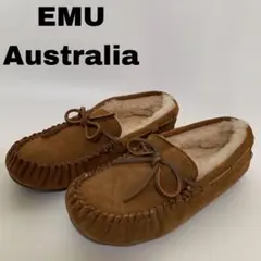 EMU Australia モカシン ブラウン W7M6(24cm相当)サイズ