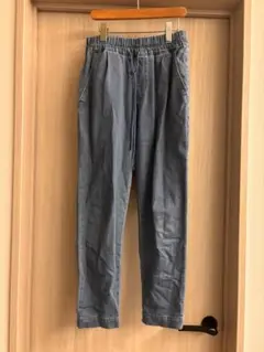 SHOO・LA・RUE ウエストゴム ブルーデニムパンツ S