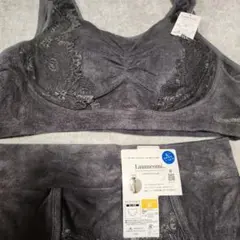 夏休みセール♥️Laumeomi... パイル生地グレー ブラジャー 3Lセット