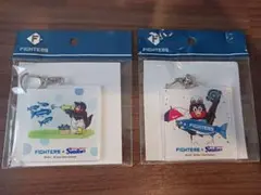 日本ハムファイターズ・ヤクルトスワローズ交流戦限定キーホルダー2種類