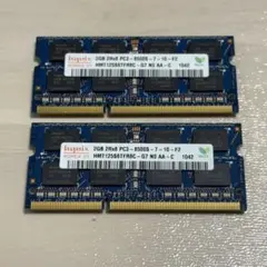 Hynix 2GB 2Rx8 PC3-8500S-7-10-F2 2GB×2枚