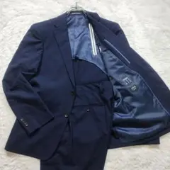 美品✨パーソンズ　ビジネス　スーツ　PT-9　セットアップ　スリム　ネイビー　M