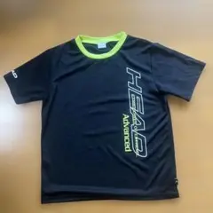 HEAD Advanced Tシャツ 黒/黄緑 160