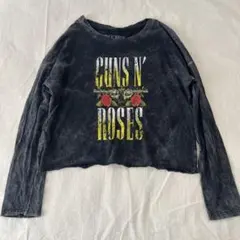 オフィシャル　GUNS N' ROSES ガンズ　カットオフ　長袖Tシャツ