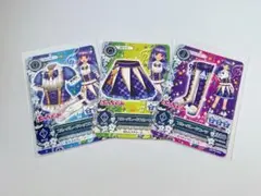 アイカツ　氷上スミレ　ぷっちぐみ　カード　3枚セット