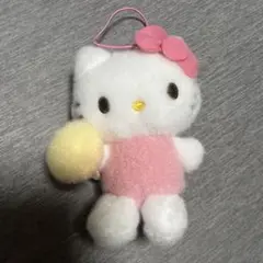 サンリオキャラクターズ　もふっとわたあめマスコット　ハローキティ
