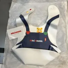 ミキハウス シリコンエプロン オーバーオール風