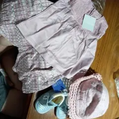 未使用少しシミありrichesse 子供服 リシェス セットアップ＆靴 おまけ