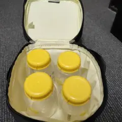 medela 哺乳瓶ケース イエロー 4本用
