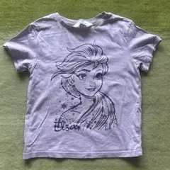★8月中値下げ★H&M エルサ Tシャツ 110/116 ラベンダー