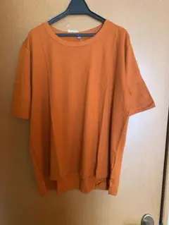 新品　オレンジ色 半袖Tシャツ コットン100%