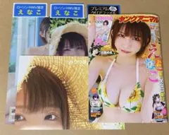 ヤングアニマル16号 ローソンHMV限定 えなこクリアファイル2種＋雑誌