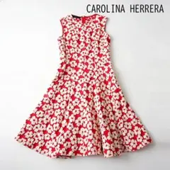 CAROLINA HERRERA キャロリーナヘレラ フラワー ワンピース