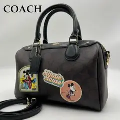 極美品 COACH×Disneyコラボ ショルダーバッグ 2way ミニベネット