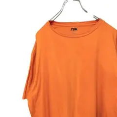 無地　CSG 半袖Tシャツ　オレンジ　2XL