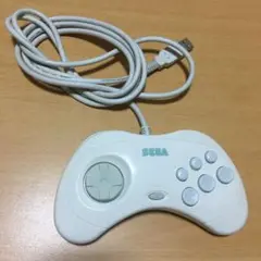 PC用ゲームパッド 復刻セガサターンモデル ホワイト 送料込み