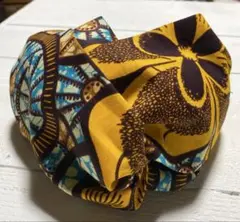〈158〉ハンドメイド アフリカ布のクロスターバン