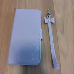 ミッキーマウス 手帳型 スマホケース ラベンダー アクオス センス3