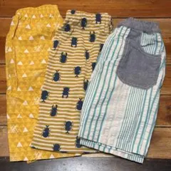 【120】キッズ男の子ハーフパンツ 3点セット