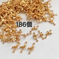 186個　花枝チャーム　コネクター　3つのカン付き　チャーム