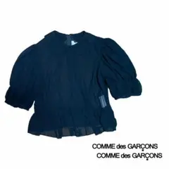 comme des garons コムコム ブラウス シースルー パフスリーブ