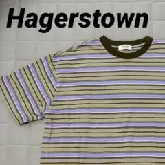 Hagerstown ボーダー Tシャツ Lサイズ 古着