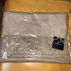 新品　タグ付き　Aquascutum カシミア　100% マフラー　ベージュ