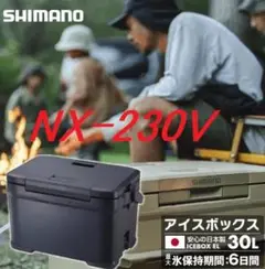 シマノ クーラーボックス 30L アイスボックスEL NX-230V チャコール
