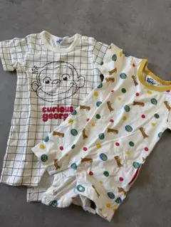 おさるのジョージ ロンパース 70 2点セット