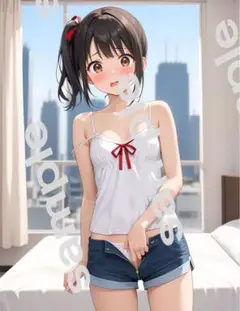 a4ポスター　AIイラスト 美女 アニメ　アート清楚可愛い　女の子　アニメ