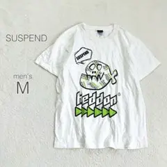 【サスペンド】へドン コラボTシャツ 半袖 プリント 綿100 カジュアル【M】
