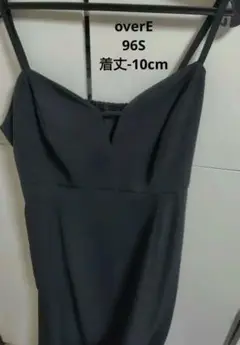 プルオーバーデザインキャミワンピース ブラック 96S 丈-10cm overE