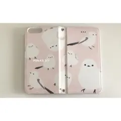 iPhone6.7.8Plus用　手帳型ケース　シマエナガ