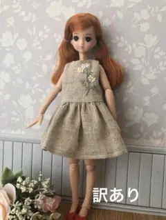 リカちゃん服　715 ナチュラルワンピース