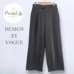 【DESIGN XY VOGUE】スラックスパンツ ワイドパンツ オフィス 薄手