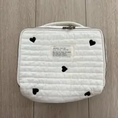 キルティング ハートポシェット ホワイト
