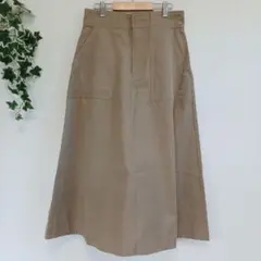 SHIFONERY　ロングスカート　フレア　Aライン　サイズ40　ベージュ