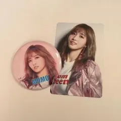 #twice モモ 缶バッチ＆トレカセット