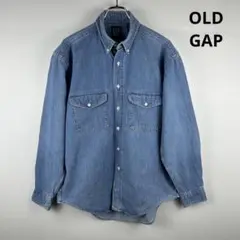 90s USA製 OLD GAP 長袖デニムシャツ Vintage ビンテージ