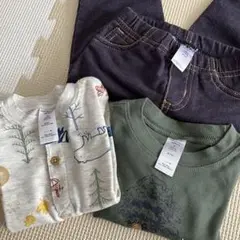 美品ロンパース、デニムセット