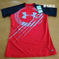Under Armour キッズ Tシャツ YLG 赤/黒