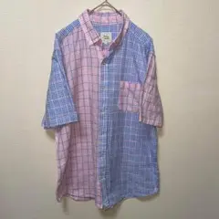 美品　オーセンティック　Johnny Pills 半袖　チェック　シャツ L