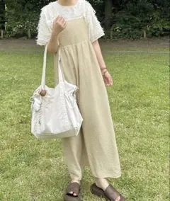 choco パイピングキャミワンピース ワンピース ベージュ 新品